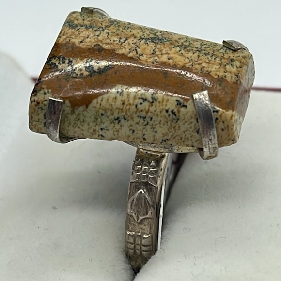 Jasper Detailed 925 Ring - Picture 2 of 4